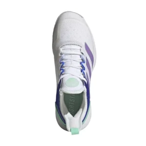 ADIDAS ADIZERO UBERSONIC 4 LANZAT BLANCO MORADO MUJER HQ8390 - Imagen 3