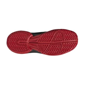 ADIDAS COURTFLASH K NEGRO ROJO JUNIOR HP9717 - Imagen 4