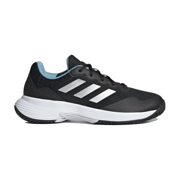 ADIDAS GAMECOURT 2 NEGRO BLANCO MUJER HQ8477