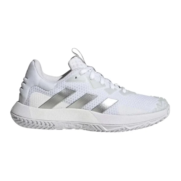 ADIDAS SOLEMATCH CONTROL BLANCO PLATA MUJER ID1502