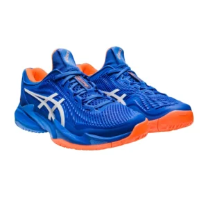 ASICS COURT FF 3 NOVAK AZUL NARANJA 1041A361 960 - Imagen 3