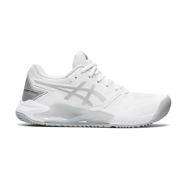 ASICS GEL-CHALLENGER 13 PADEL BLANCO Y PLATA MUJER 1042A205-100