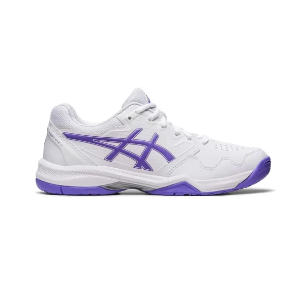 ASICS GEL-DEDICATE 7 1042A167-104 BLANCO Y MORADO MUJER