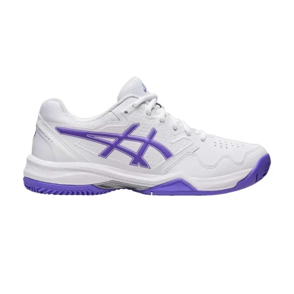 ASICS GEL-DEDICATE 7 CLAY BLANCO MORADO MUJER 1042A168-104