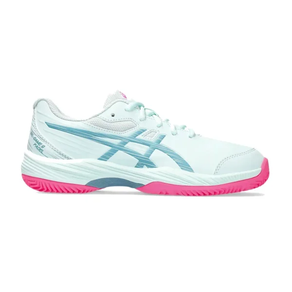 ASICS GEL-GAME 9 PADEL GS AZUL CLARO ROSA JUNIOR 1044A066 401