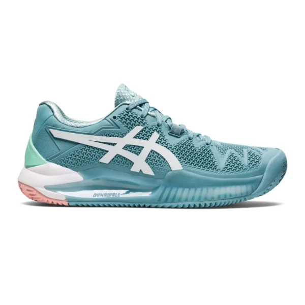 ASICS GEL-RESOLUTION 8 CLAY AZUL BLANCO MUJER 1042A070 408