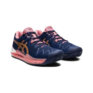 ASICS GEL RESOLUTION 8 CLAY AZUL ROSA MUJER 1042A070 404 - Imagen 2