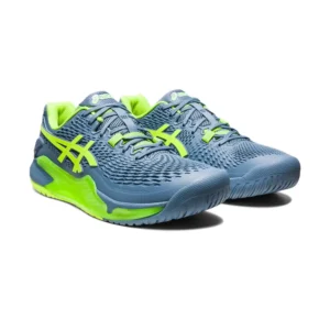 ASICS GEL RESOLUTION 9 AZUL VERDE 1041A330 400 - Imagen 2