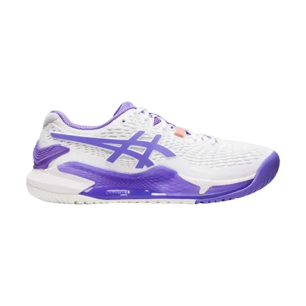 ASICS GEL-RESOLUTION 9 BLANCO MORADO MUJER 1042A208-101