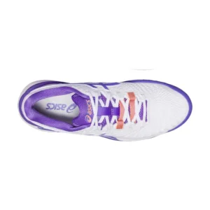 ASICS GEL-RESOLUTION 9 BLANCO MORADO MUJER 1042A208-101 - Imagen 4