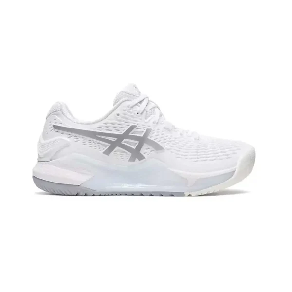 ASICS GEL-RESOLUTION 9 BLANCO PLATA MUJER 1042A208-100