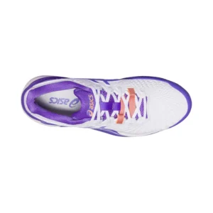 ASICS GEL RESOLUTION 9 CLAY BLANCO MORADO MUJER 1042A224-101 - Imagen 4