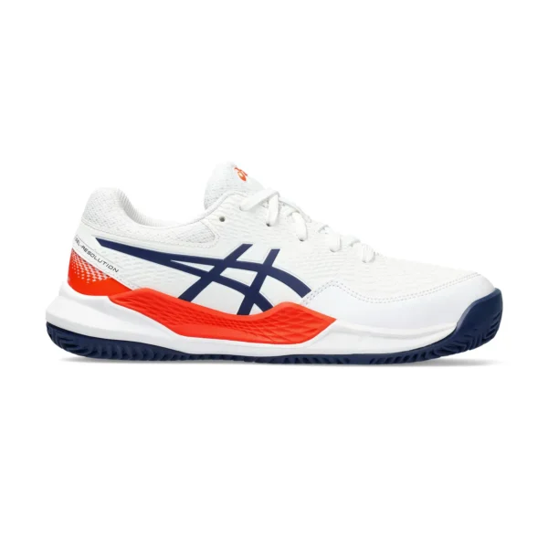 ASICS GEL-RESOLUTION 9 GS CLAY 1044A068-103 BLANCO JUNIOR