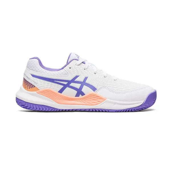 ASICS GEL-RESOLUTION 9 GS CLAY BLANCO MORADO JUNIOR 1044A068-101