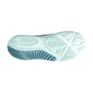 ASICS GEL-RESOLUTION 9 PADEL BLANCO TURQUESA MUJER 1042A245 400 - Imagen 4