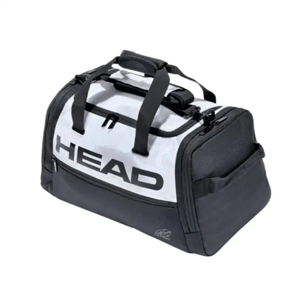 BOLSO HEAD DJOKOVIC DUFFLE BLANCO NEGRO