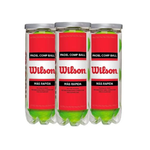 BOTE 3 PELOTAS WILSON PADEL COMP BALL 0501400