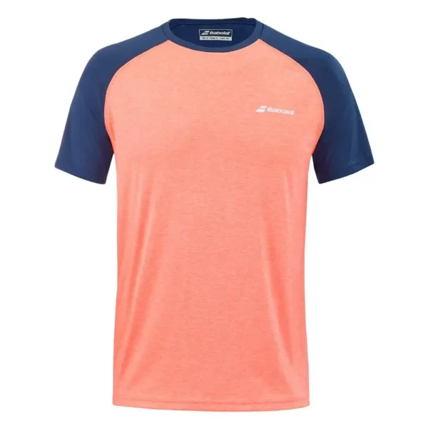 CAMISETA BABOLAT PLAY CREW NECK CORAL AZUL