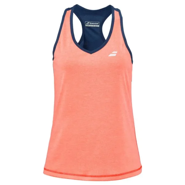 CAMISETA BABOLAT PLAY NARANJA AZUL MUJER