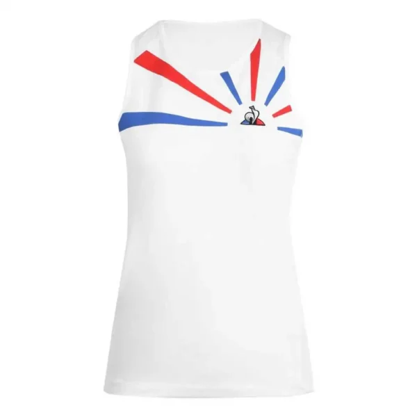 CAMISETA DE TIRANTES LE COQ SPORTIF TENNIS BLANCO MUJER