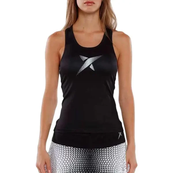 CAMISETA DROP SHOT SUE NEGRO MUJER