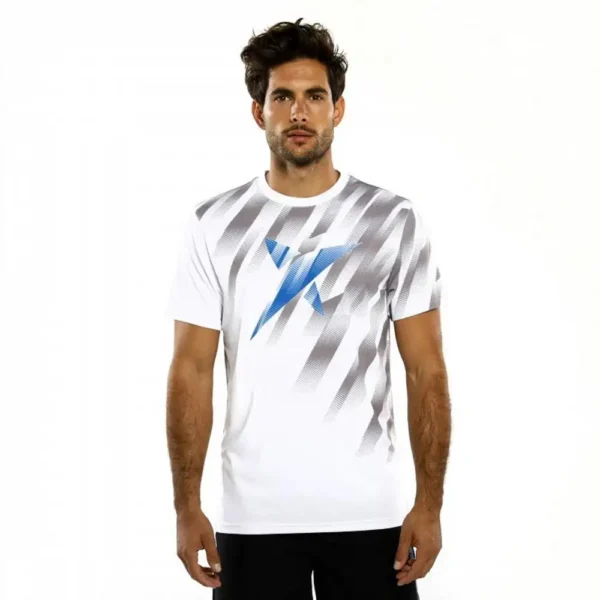 CAMISETA DROP SHOT ZERO BLANCO GRIS