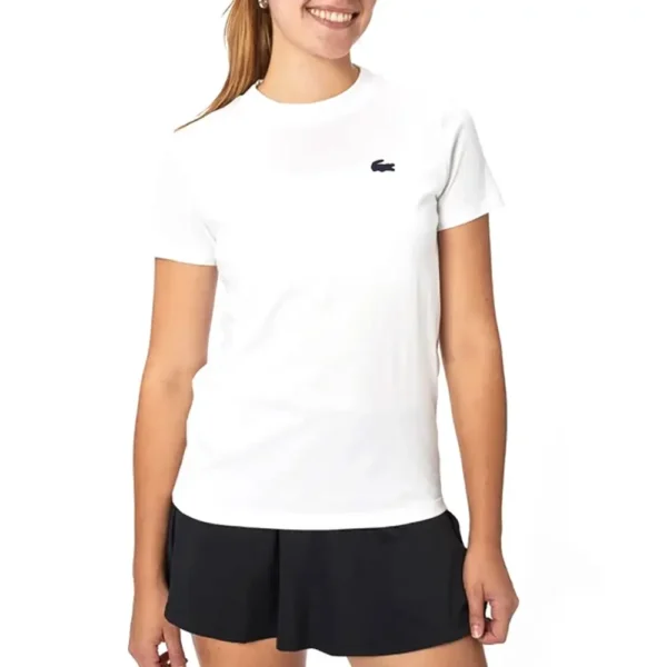 CAMISETA LACOSTE MUJER BLANCA