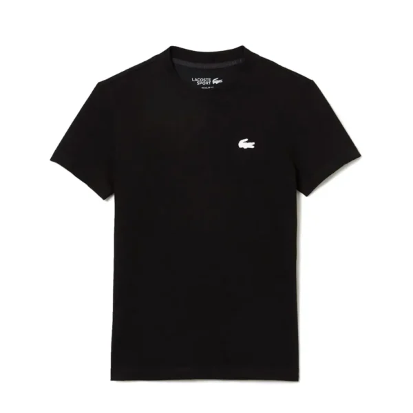 CAMISETA LACOSTE SPORT MUJER NEGRA