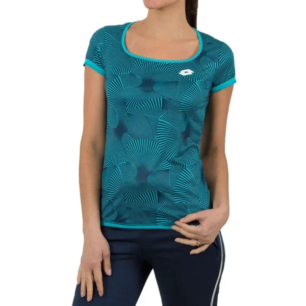 CAMISETA LOTTO TECH AZUL MUJER