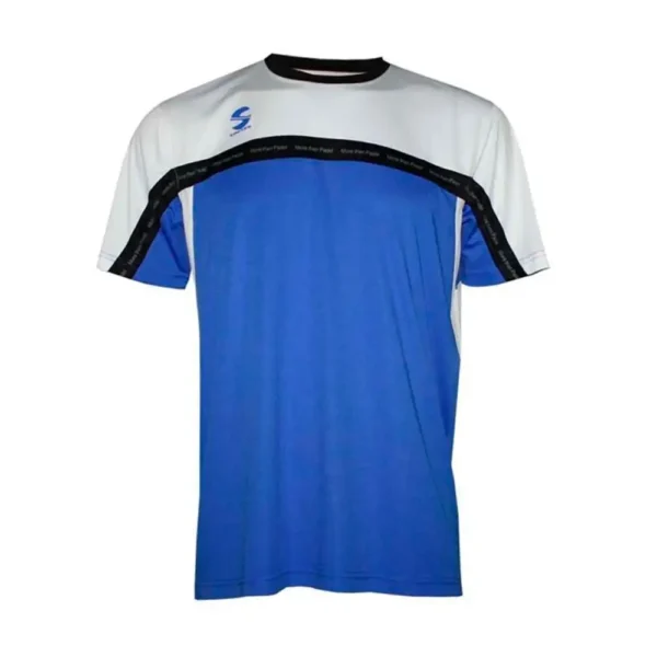 CAMISETA PADEL SOFTEE CLUB ROYAL BLANCO NEGRO