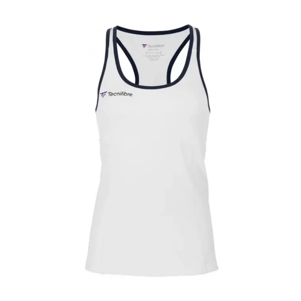 CAMISETA SIN MANGAS TECNIFIBRE F3 BLANCO MUJER