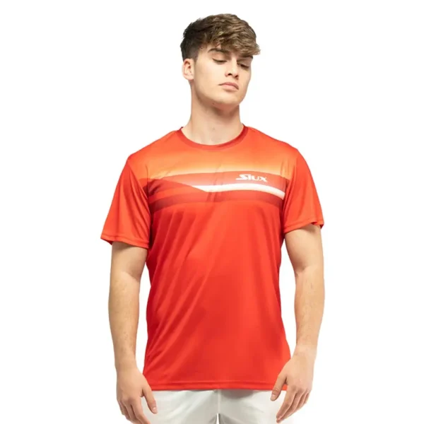 CAMISETA SIUX STRIPPES NARANJA