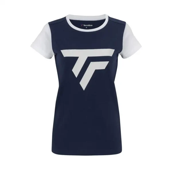 CAMISETA TECNIFIBRE PERF MARINO BLANCO MUJER