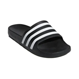 CHANCLAS ADIDAS ADILETTE AQUA NEGRO BLANCO UNISEX - Imagen 2