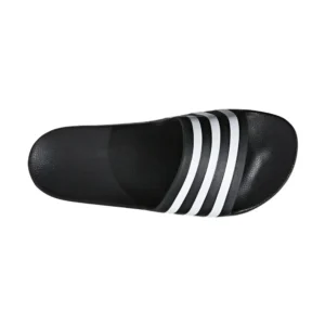 CHANCLAS ADIDAS ADILETTE AQUA NEGRO BLANCO UNISEX - Imagen 3