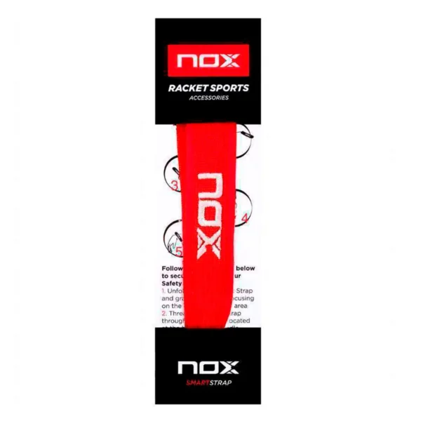 CORDÓN NOX SMARTSTRAP LUXURY ROJO LOGO BLANCO