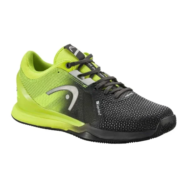 HEAD SPRINT PRO 3.0 SF CLAY NEGRO VERDE MUJER