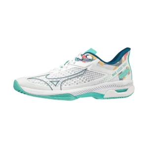 MIZUNO WAVE EXCEED TOUR 5 ALL COURT BLANCO TURQUESA MUJER 61GA2271 23 - Imagen 2