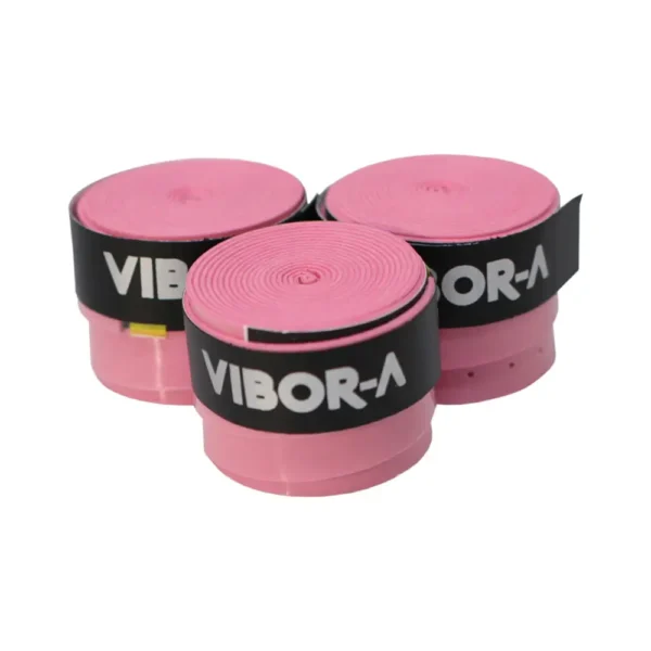 PACK 3 OVERGRIPS VIBOR-A MICROPERFORADO ROSA