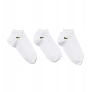 PACK DE 3 CALCETINES LACOSTE PERFORMANCE CORE BLANCOS