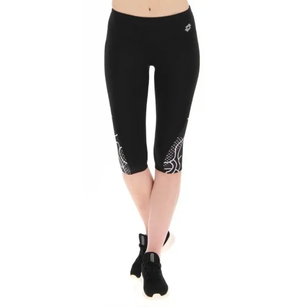 PANTALON LOTTO RUN FIT MID NEGRO MUJER