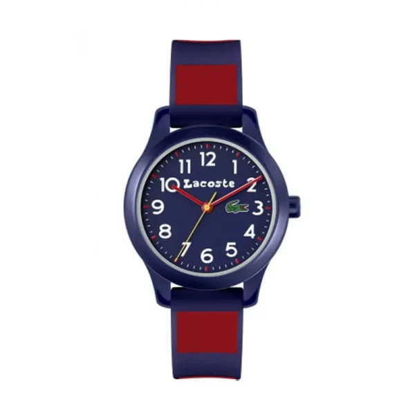 RELOJ LACOSTE 12 12 32 MM TR90 AZUL MARINO ROJO JUNIOR