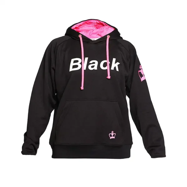 SUDADERA BLACK CROWN AINSA NEGRO ROSA