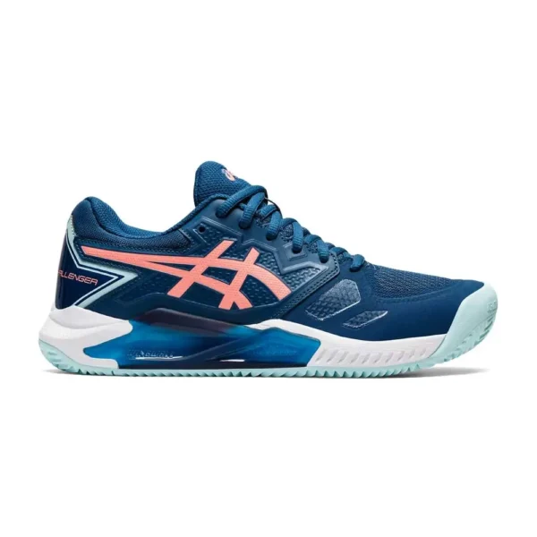 ZAPATILLAS ASICS GEL CHALLENGER 13 CLAY AZUL CORAL MUJER 1042A165 402