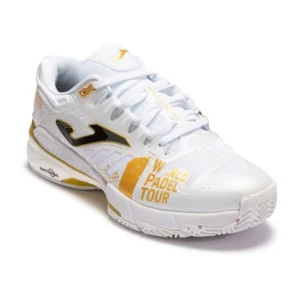 ZAPATILLAS JOMA SLAM 22 WORLD PADEL TOUR CLAY BLANCO ORO MUJER TWPTLS2232P - Imagen 2