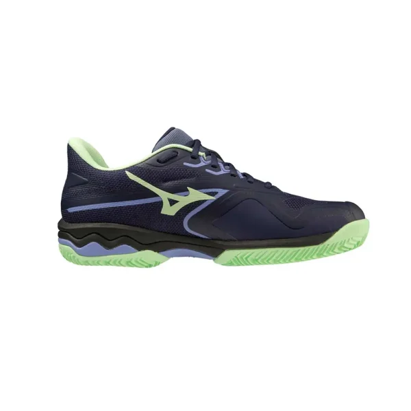 ZAPATILLAS MIZUNO WAVE EXCEED LIGHT 2 PADEL NEGRO VERDE 61GB232267