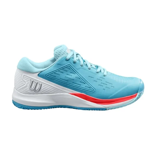 ZAPATILLAS WILSON RUSH PRO ACE CLAY AZUL BLANCO MUJER