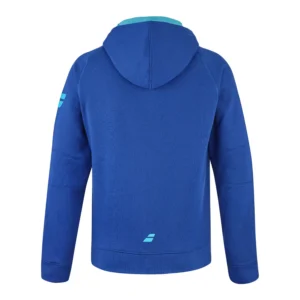 CHAQUETA CON CAPUCHA BABOLAT EXERCISE AZUL - Imagen 3