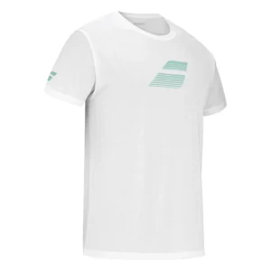 CAMISETA BABOLAT EXERCISE BIG FLAG BLANCO - Imagen 2