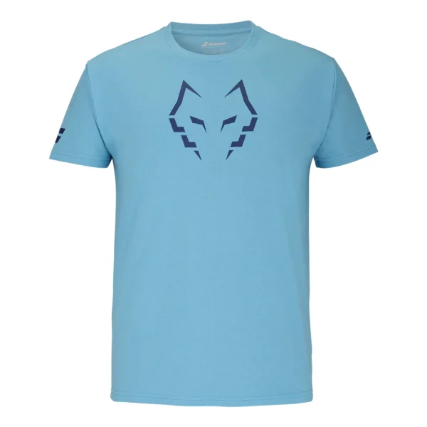 CAMISETA ALGODÓN BABOLAT JUAN LEBRON 2025 AZUL AGUA